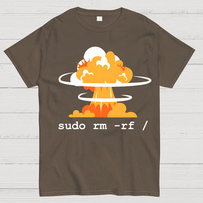 Linux - Funny Linux Command Sudo RM Geek T-Shirt