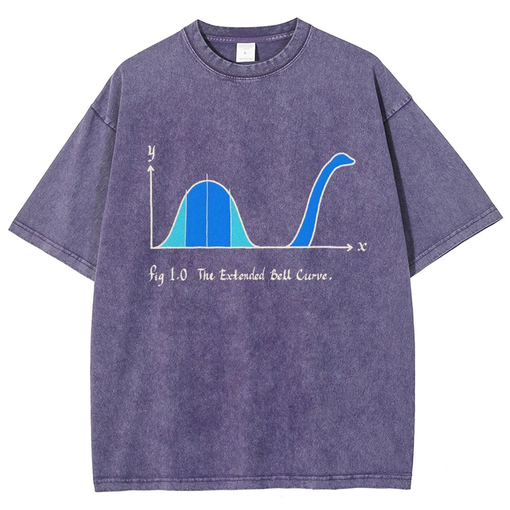 The Extended Bell Curve Vintage Distressed T-shirt
