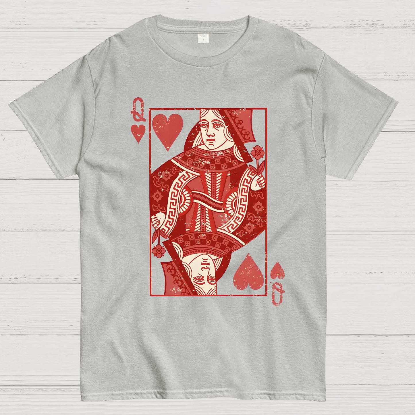 Queen of Hearts Valentine Shirt Matching Couple Gift Geek T-Shirt