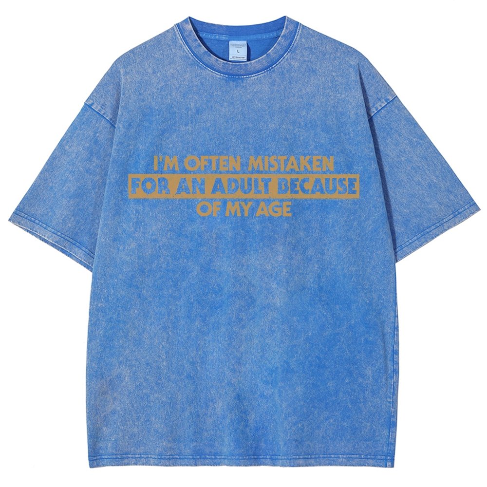 Because Of My Age Vintage Distressed T-shirt