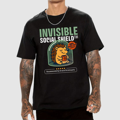 Invisible Social Shield Geek T-Shirt