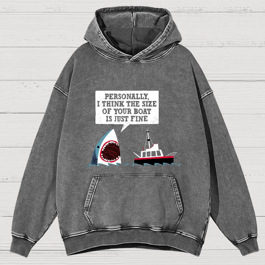Polite Sea Monster Nerdy Vintage Distressed Hoodie
