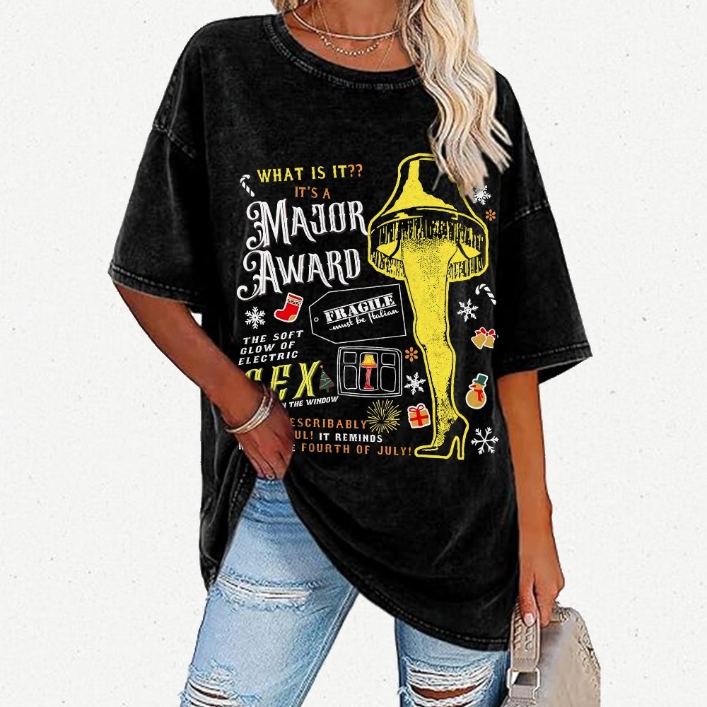 A Major Award Leg Lamp Vintage Distressed T-shirt