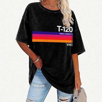 Dusk Video Cassette VHS Vintage Distressed T-shirt