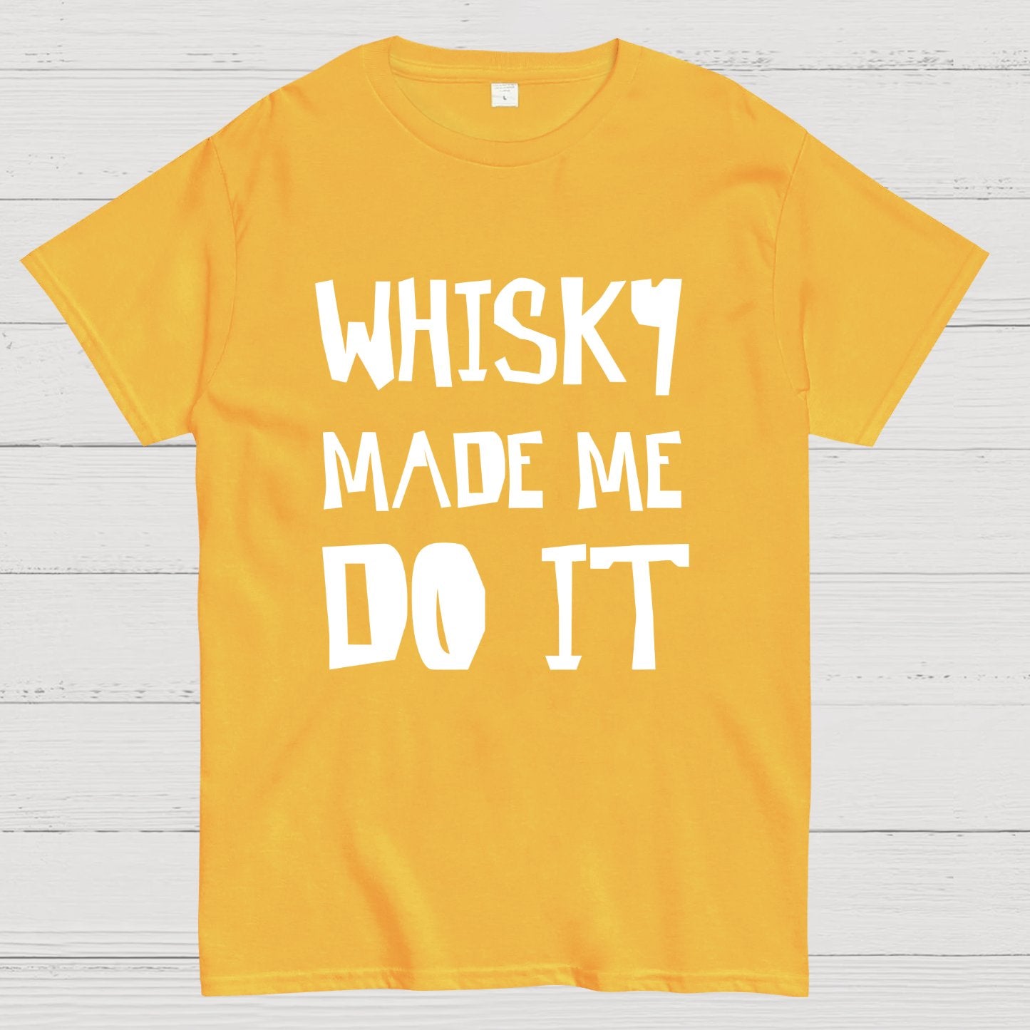 Whisky Made Me Do It Geeky T-Shirt