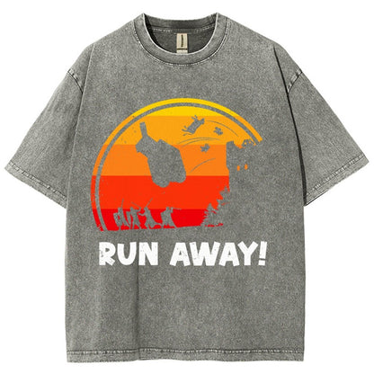 Run Away Vintage Distressed T-shirt