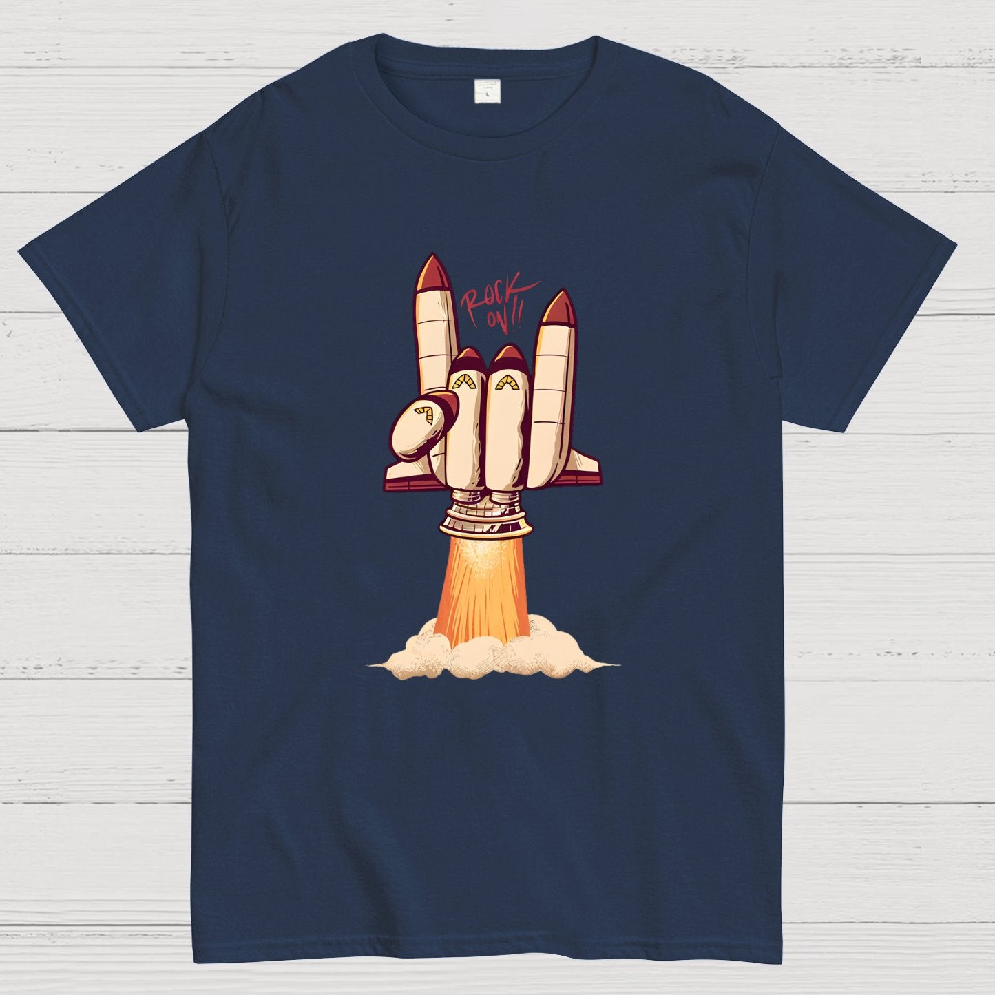 Rock On Rocket  Geeky T-Shirt