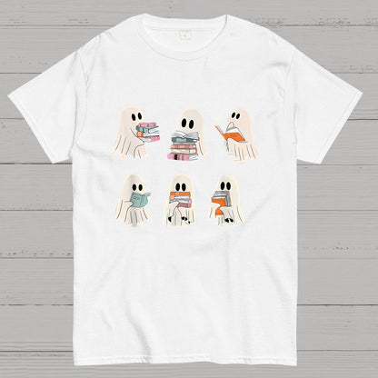 Cute Boo Ghost Read More Books, Funny Halloween T-Shirt