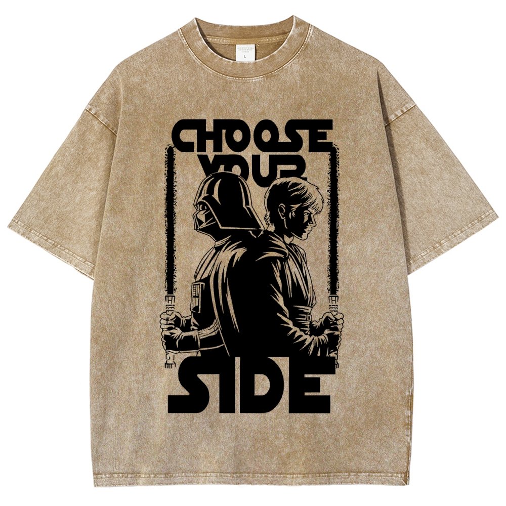 Choose Your Side Vintage Distressed T-shirt