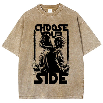 Choose Your Side Vintage Distressed T-shirt