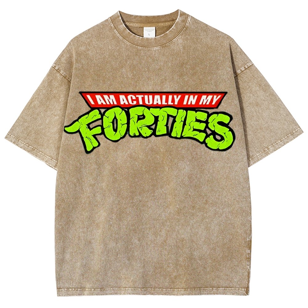 I Am Actually In My Forties Vintage Distressed T-shirt