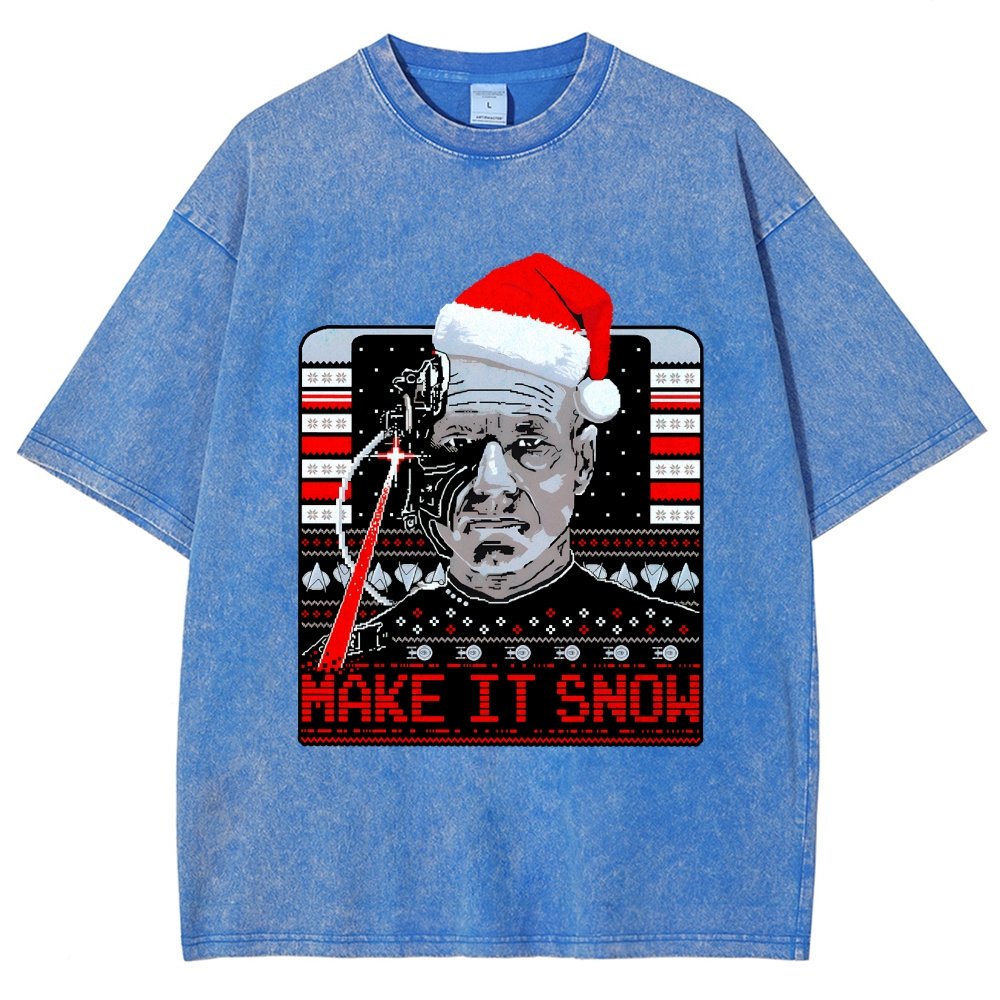 Make It Snow Vintage Distressed T-shirt