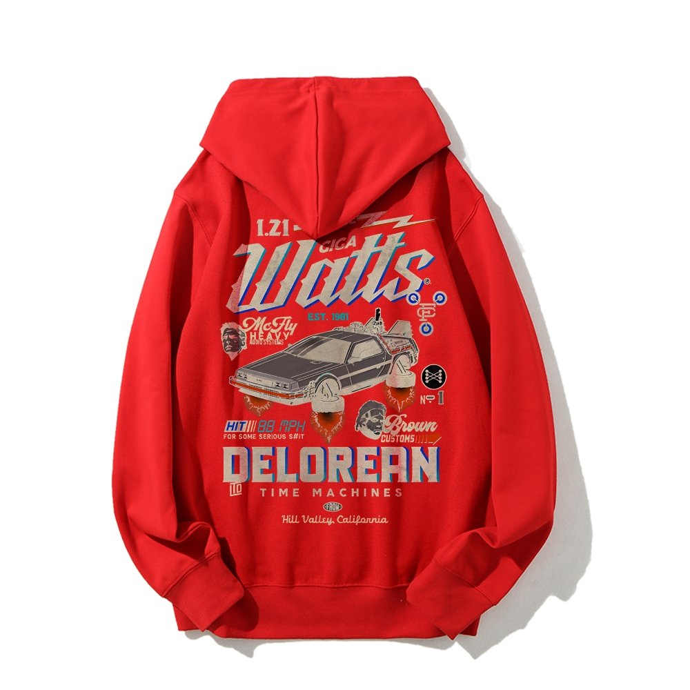 Gigawatts Garage Remix Printed Back Unisex Cotton Hoodie