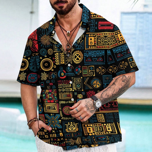 Mysterious Egyptian Ancient Art Prints Geek Hawaiian Shirt
