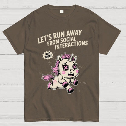 Let's Run Away Geek T-Shirt