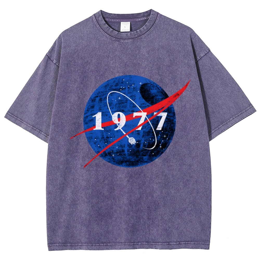 Space Force Origins 1977 Vintage Distressed T-shirt