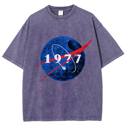 Space Force Origins 1977 Vintage Distressed T-shirt