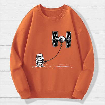 Flying The Galactic Alliance's Kite Geek Cotton Sweatshirt