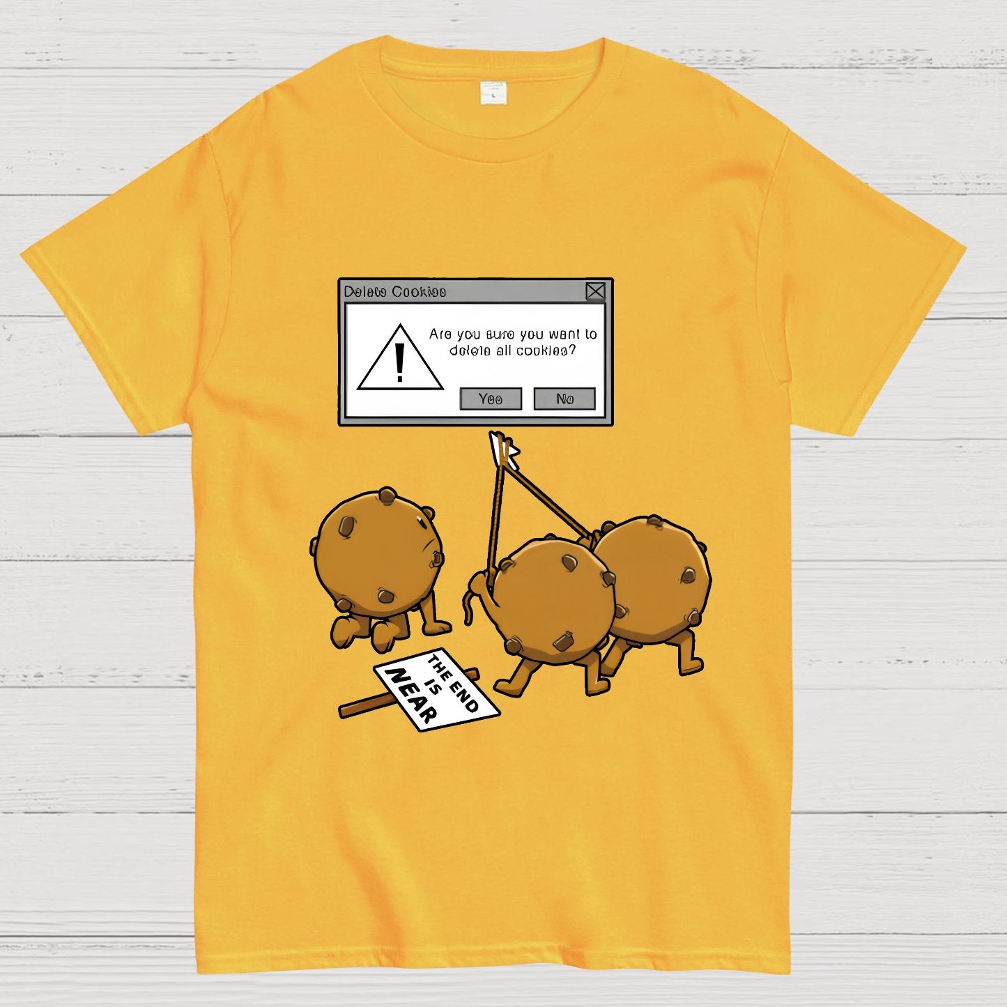 Funny Computer Nerd Geek Cookies Pun Wordplay Nerd T-Shirt