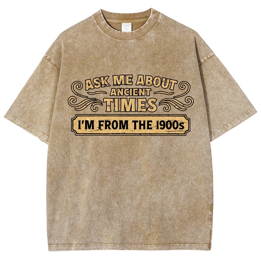 Ask Me About Ancient Times Vintage Distressed T-shirt