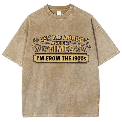 Ask Me About Ancient Times Vintage Distressed T-shirt