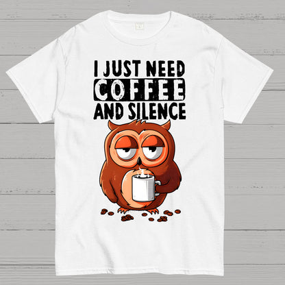 Coffee And Silence Geek T-Shirt