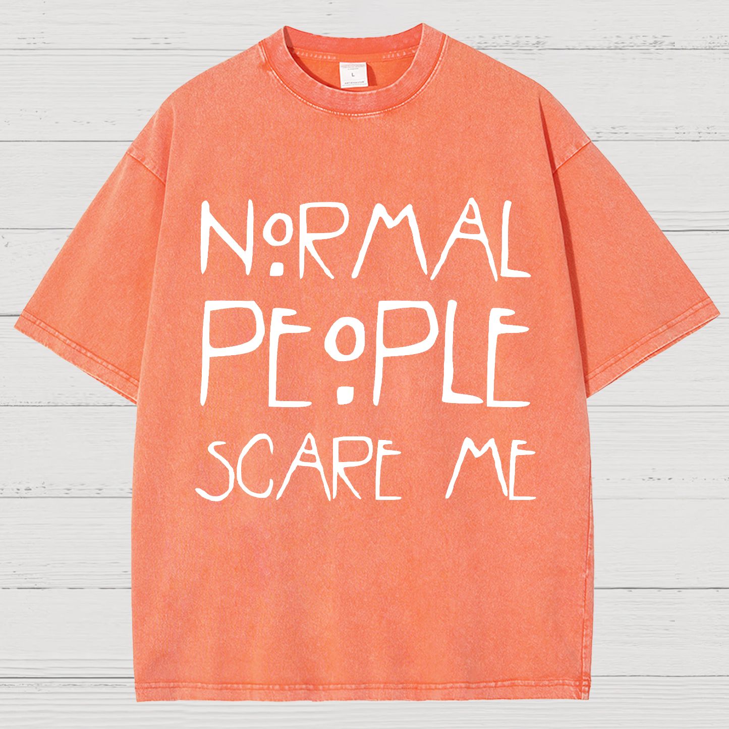 Normal People Scare Me Vintage Distressed T-shirt