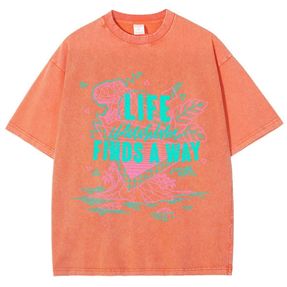 Life Finds A Way Vintage Distressed T-shirt