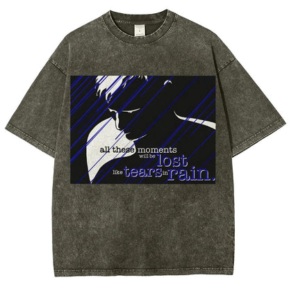 Like... Tears In Rain. Vintage Distressed T-shirt