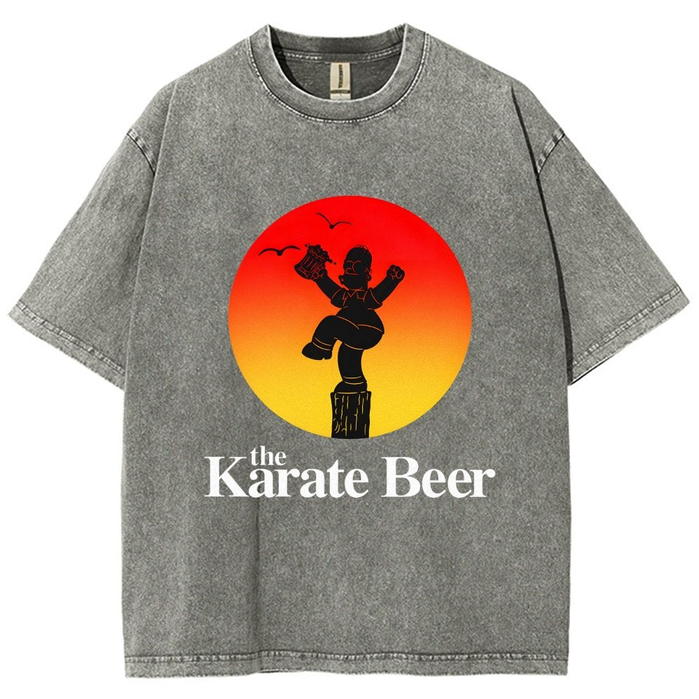The Karate Beer Vintage Distressed T-shirt