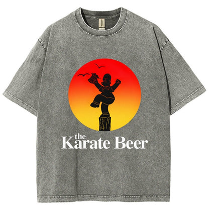 The Karate Beer Vintage Distressed T-shirt