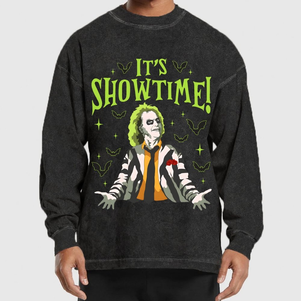 Its Showtime Washed Long Sleeve Tee