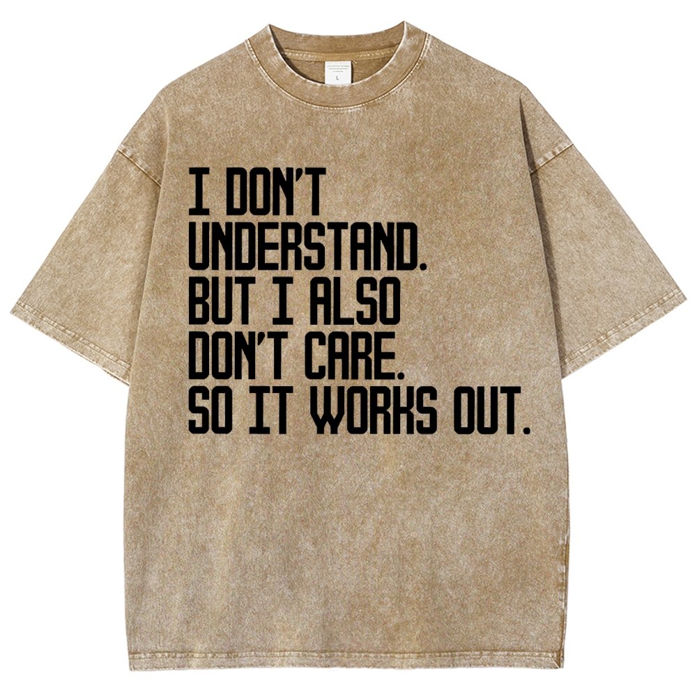 I Don't Understand Vintage Distressed T-shirt