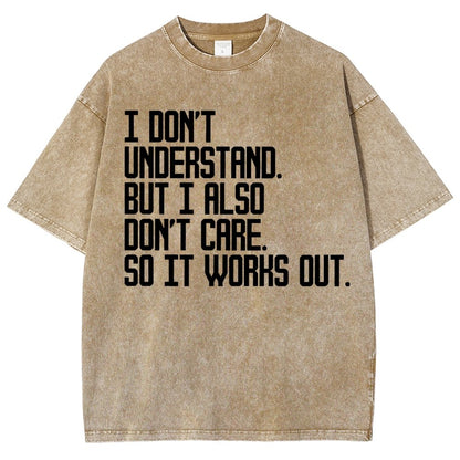 I Don't Understand Vintage Distressed T-shirt