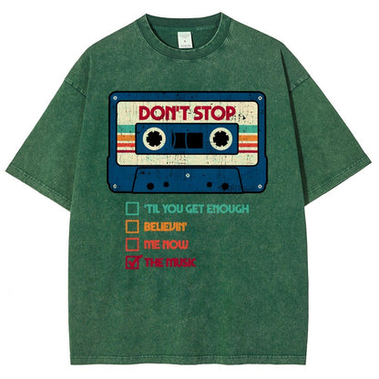 Dont Stop The Music Vintage Distressed T-shirt