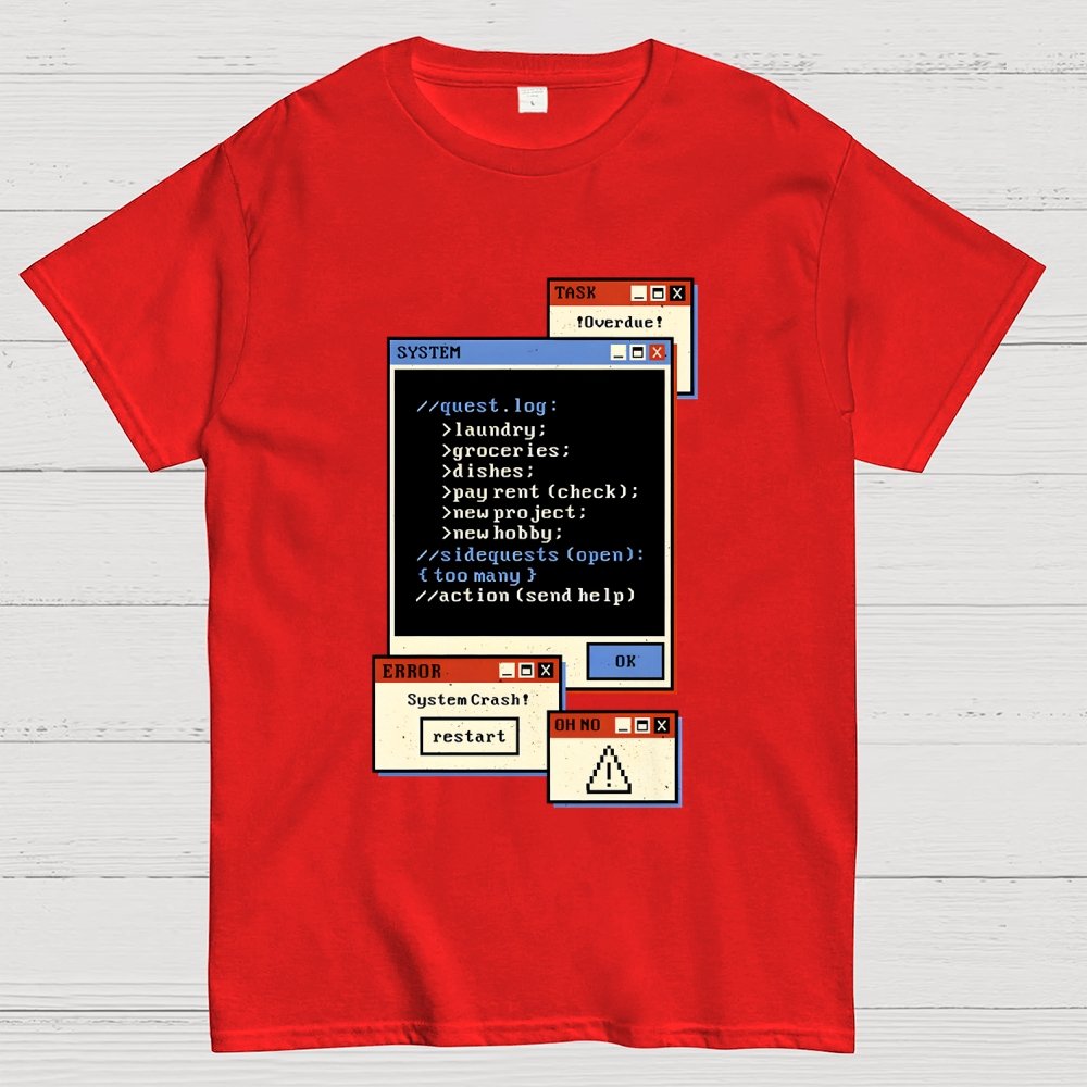 Quest Log Full Geek T-Shirt
