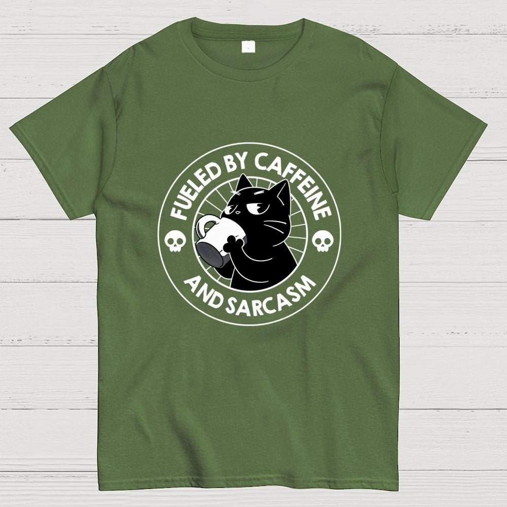 Fueled By Caffeine Geek T-Shirt