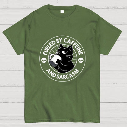 Fueled By Caffeine Geek T-Shirt