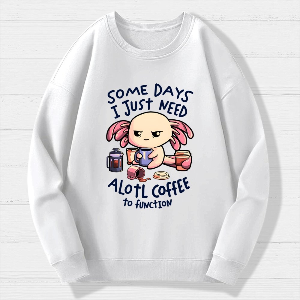 Alotl Coffee Geek Cotton Sweatshirt