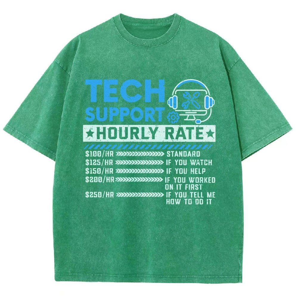 Tech Support Vintage Distressed T-shirt