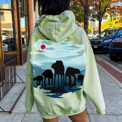 Assault Squad Printed Back Cotton Hoodie