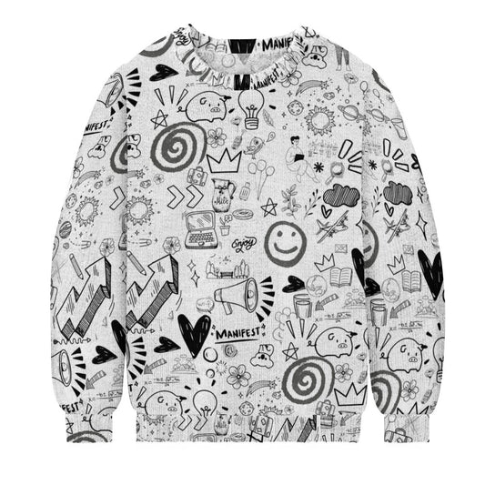 Stick Figure Crew Neck Sweater