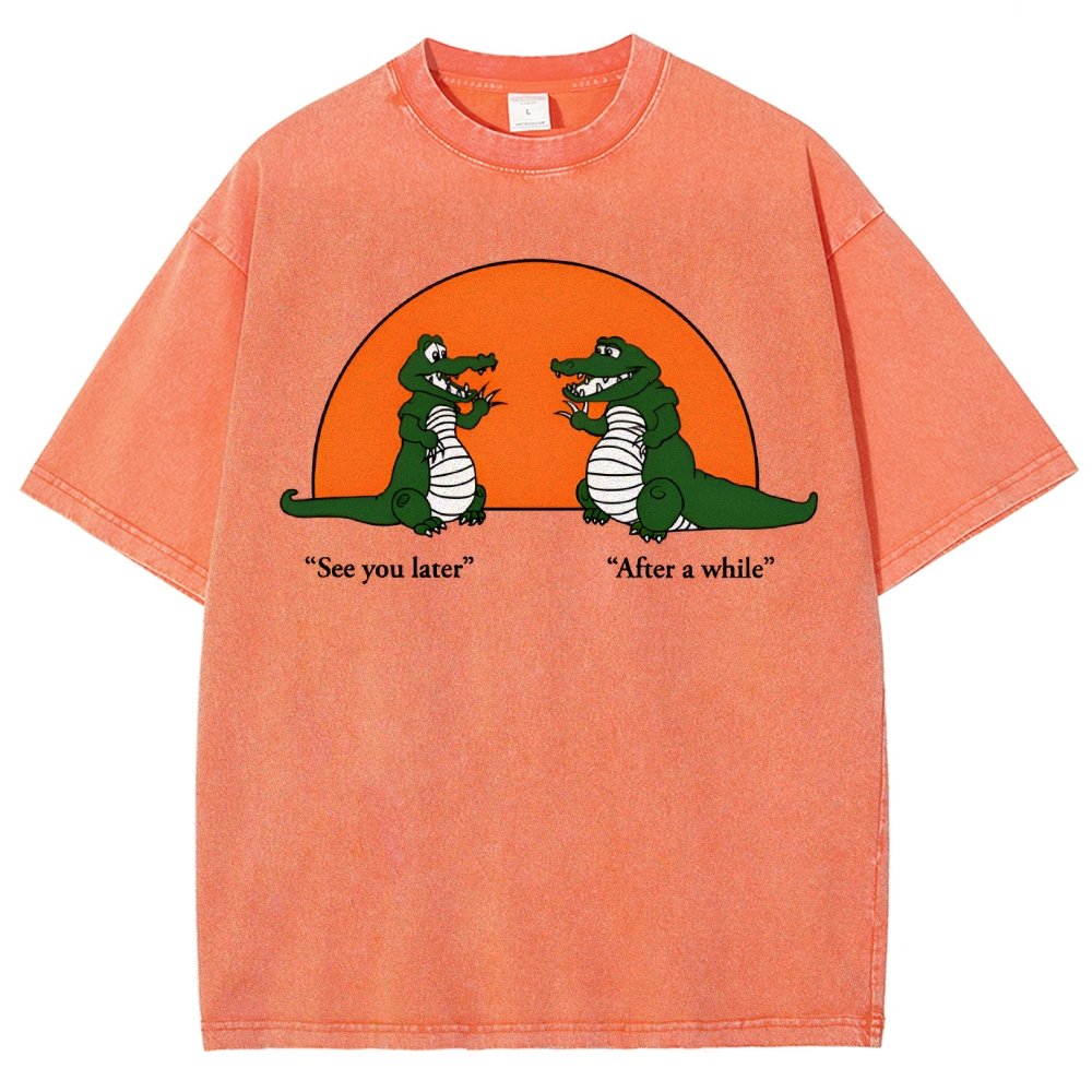 See You Later Alligator Vintage Distressed T-shirt