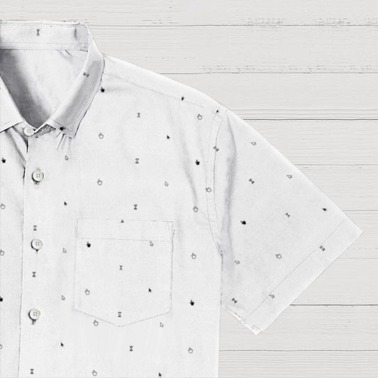 Mouse White Geeky Shirt