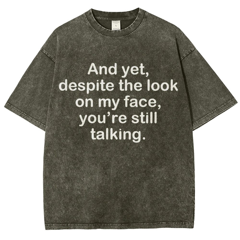 Funny Words Vintage Distressed T-shirt