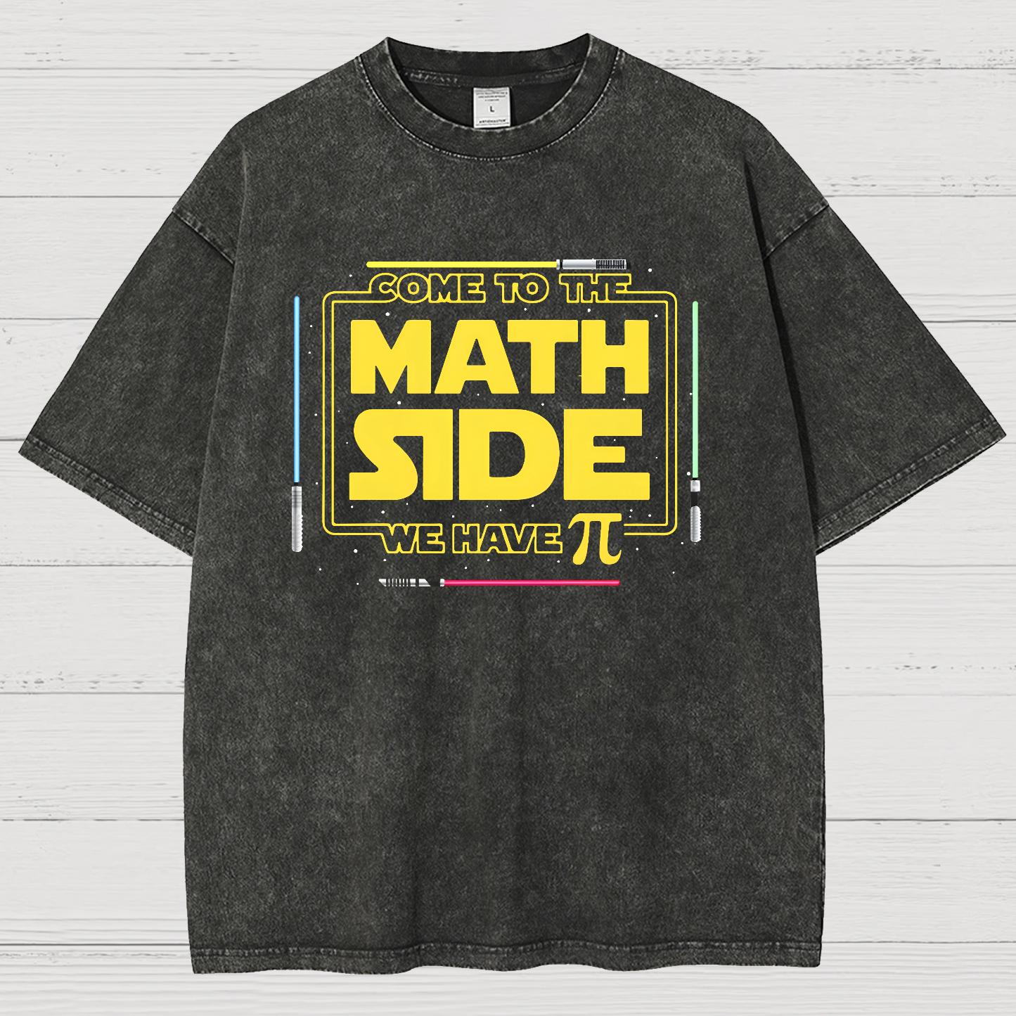 Come To The Nerd Side We Have Pi Vintage Distressed T-shirt