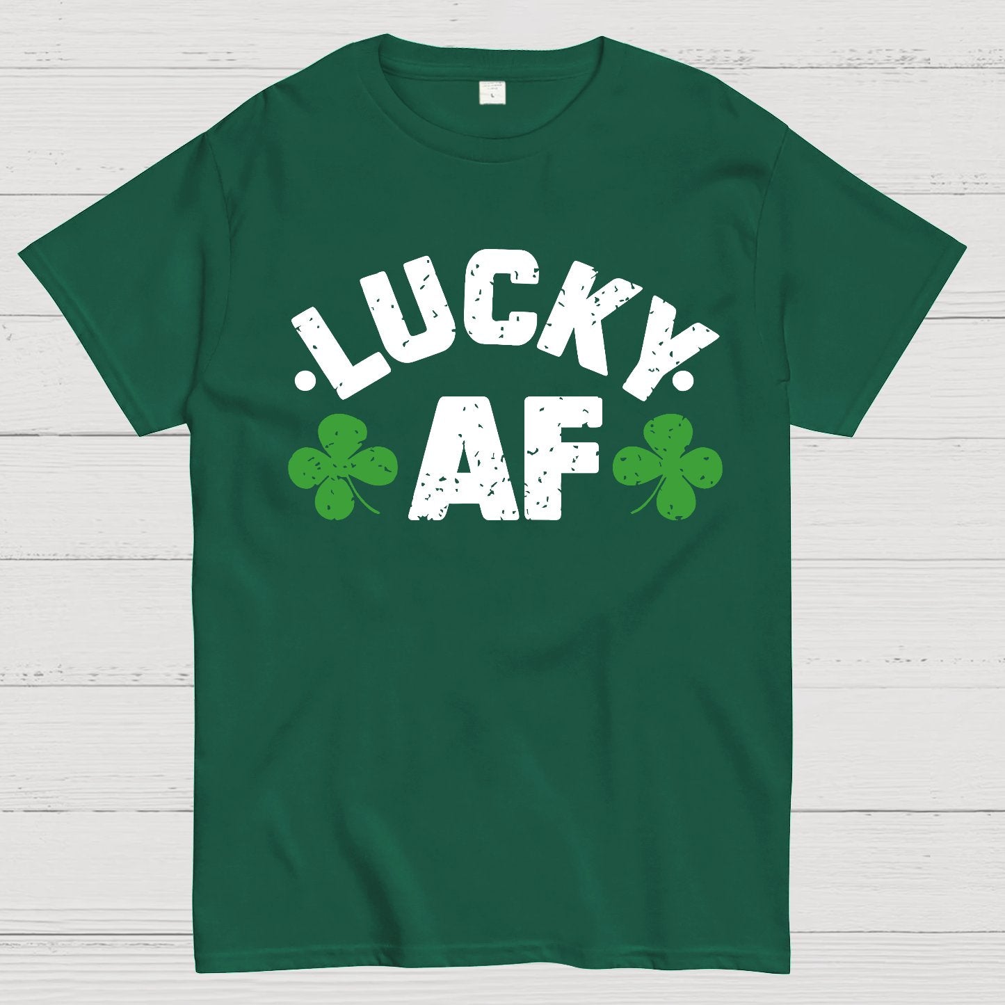 Lucky Af St. Patrick's Day Geek T-Shirt
