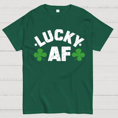 Lucky Af St. Patrick's Day Geek T-Shirt