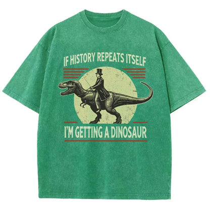 I'm Getting a Dinosaur Vintage Distressed T-shirt