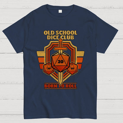 RPG Vintage Sword Shield Geek T-Shirt